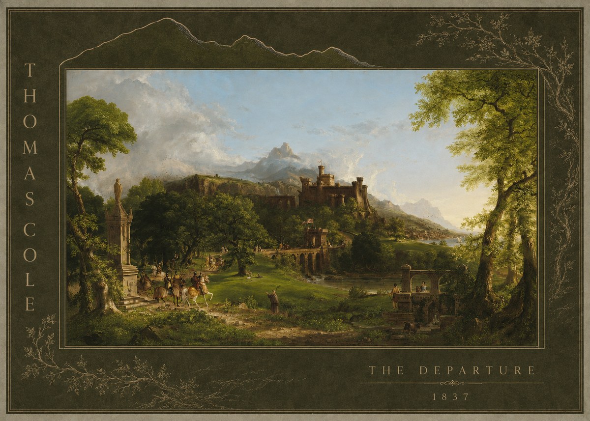 Thomas Cole The Departure II No2 - Poszter