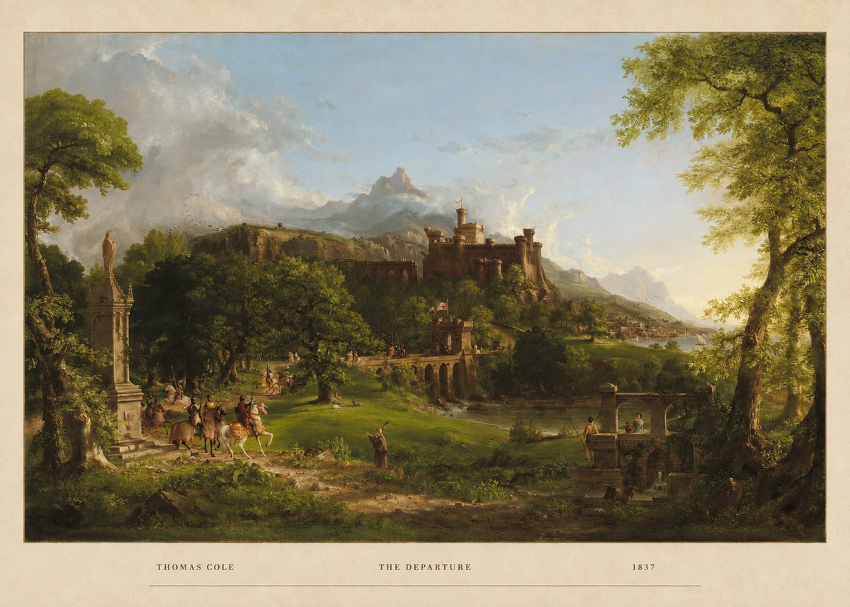 Thomas Cole The Departure II No4 - Poszter