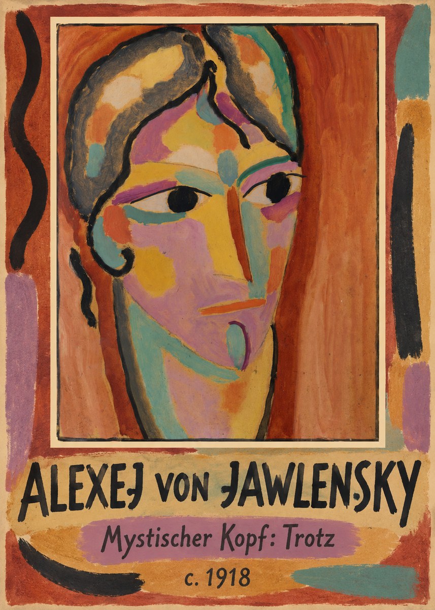 Alexej von Jawlensky Mystischer Kopf: Trotz No1 - Poszter
