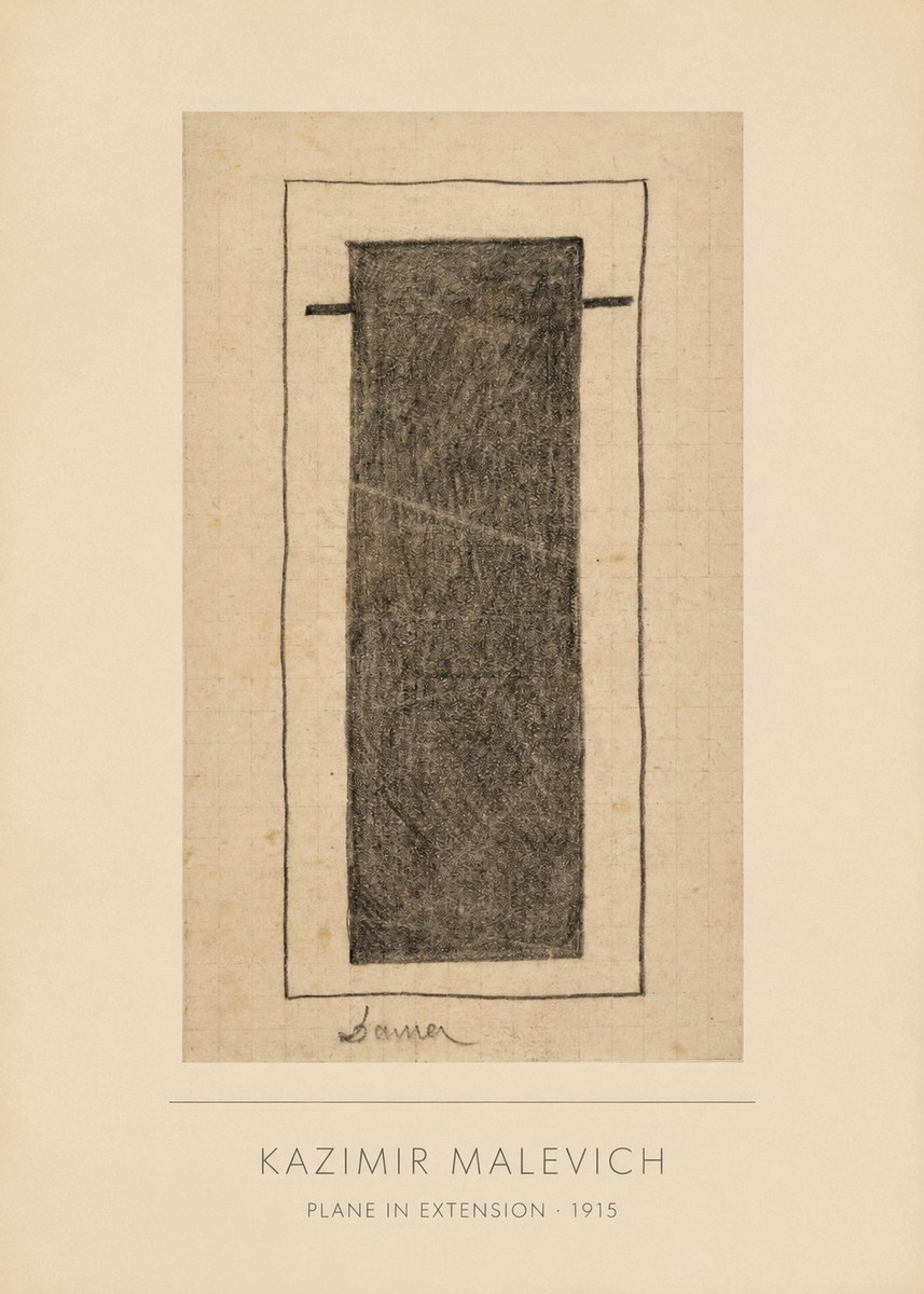 Kazimir Malevich Plane in Extension No4 - Poszter