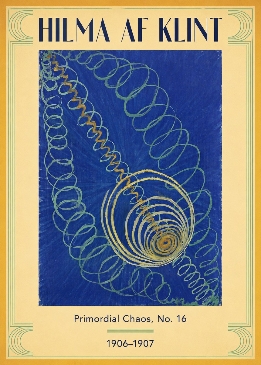 Hilma af Klint Primordial Chaos, No. 16 No3 - Poszter