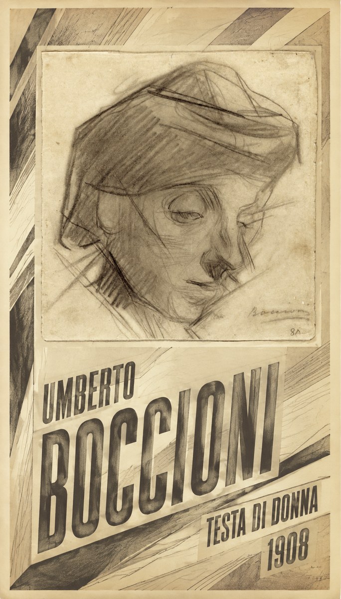 Umberto Boccioni Testa Di Donna No5 - Poszter