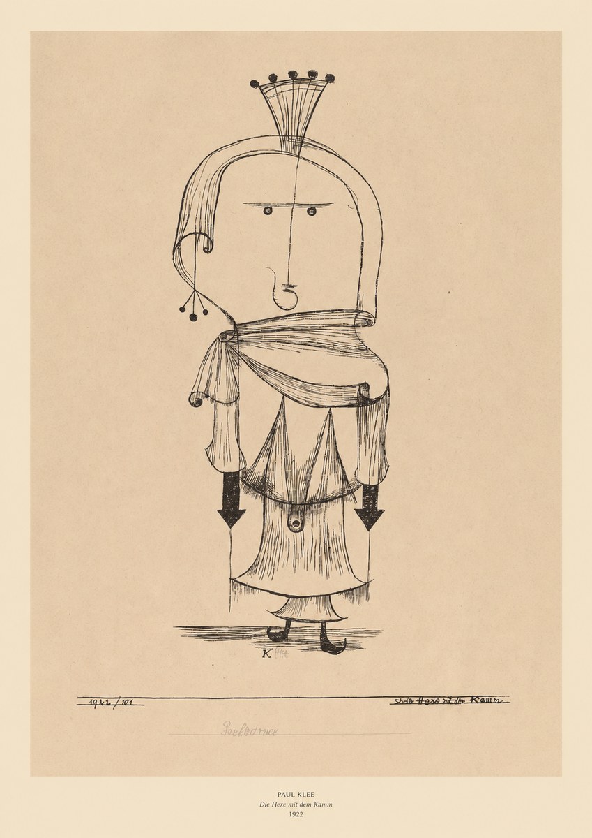 Paul Klee Die Hexe Mit Dem Kamm No6 - Poszter