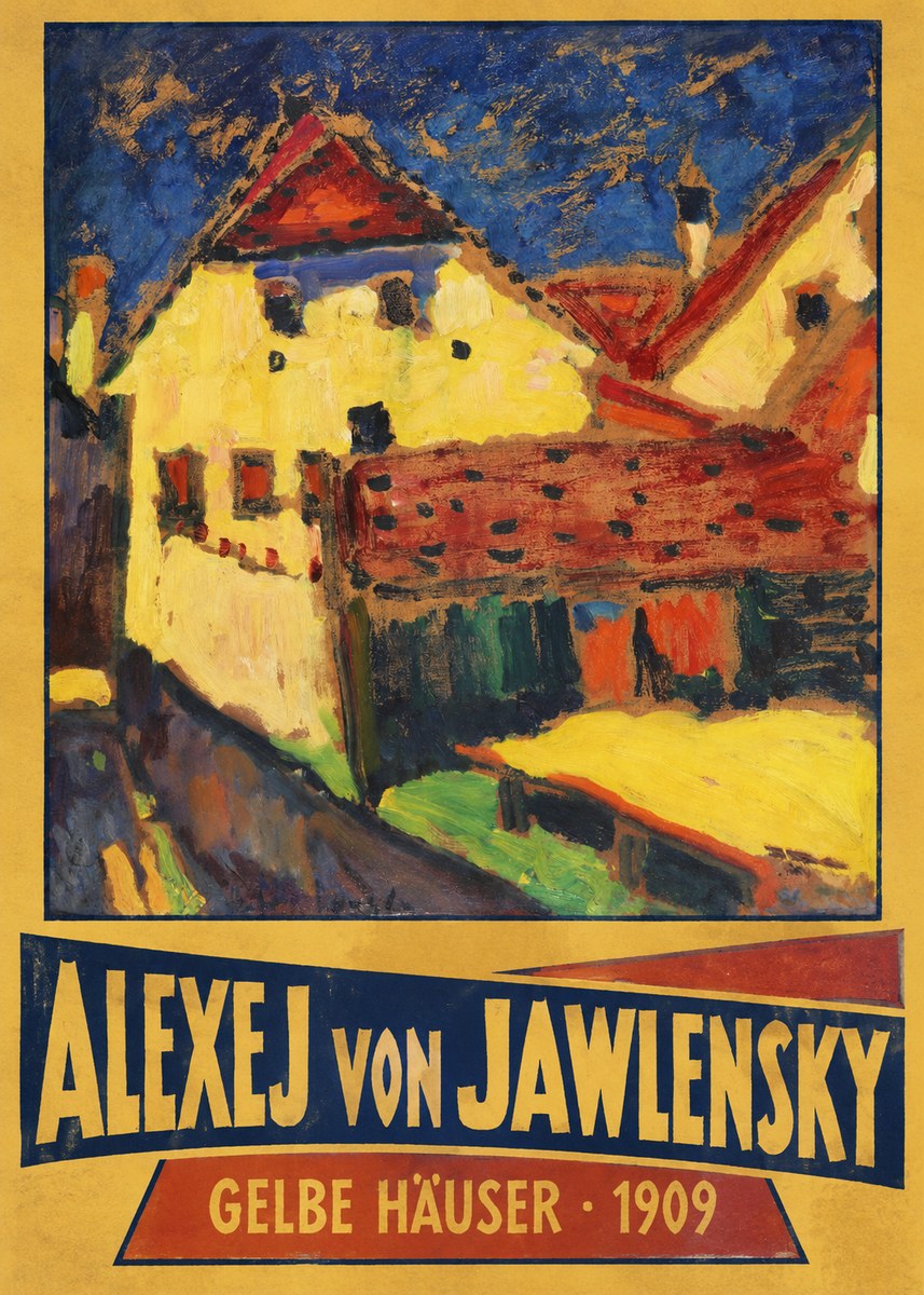 Alexej von Jawlensky Gelbe Häuser No3 - Poszter