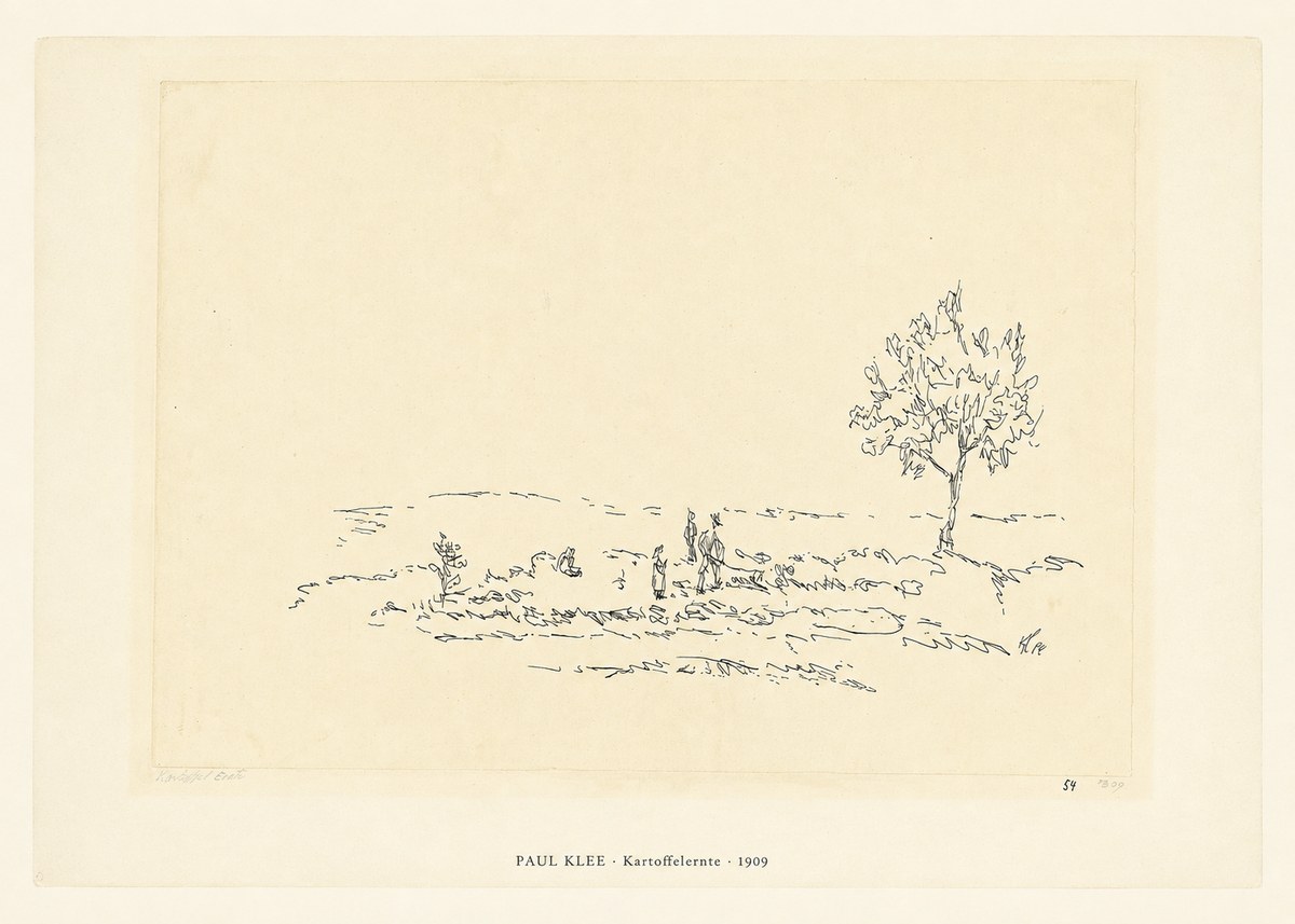 Paul Klee Kartoffelernte · 1909 No6 - Poszter