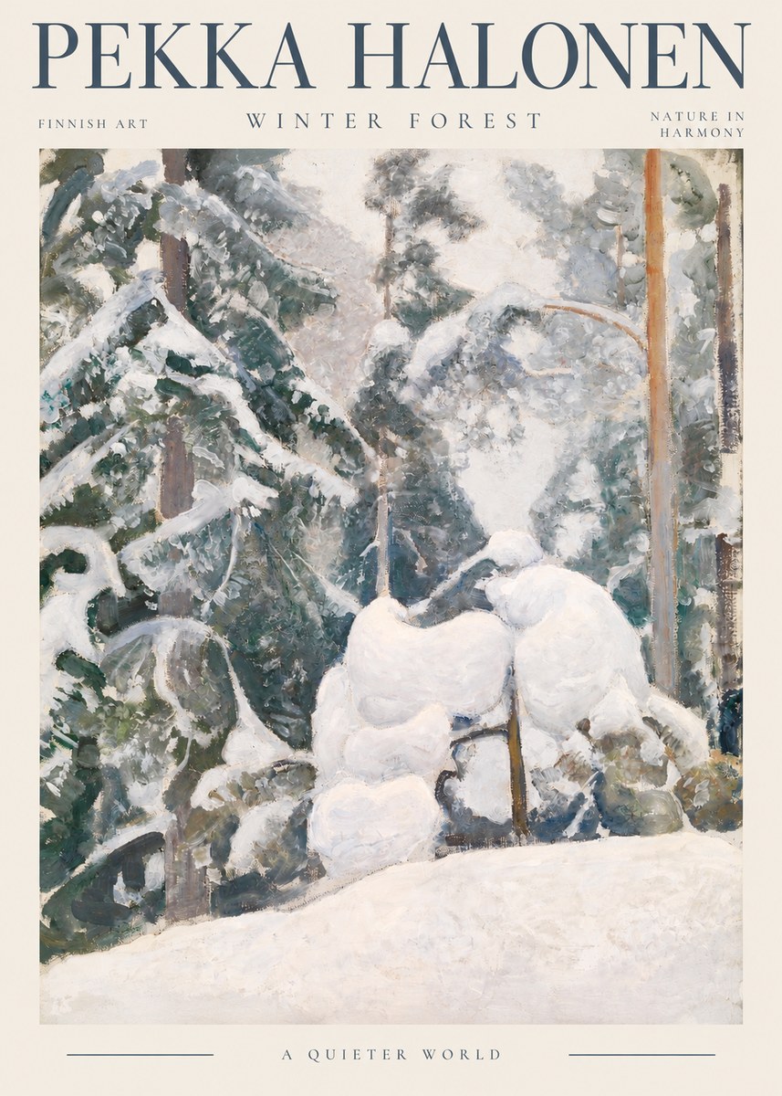 Pekka Halonen Winter Forest II No2 - Poszter