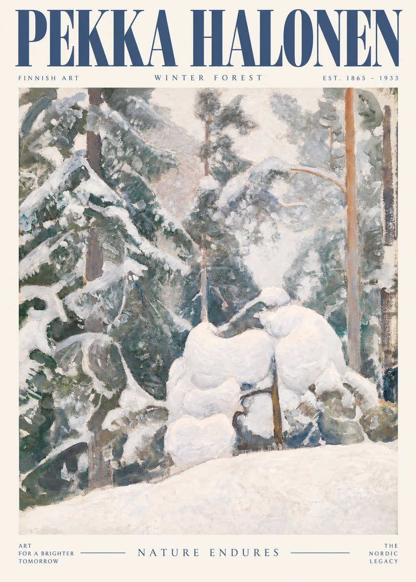 Pekka Halonen Winter Forest II No3 - Poszter