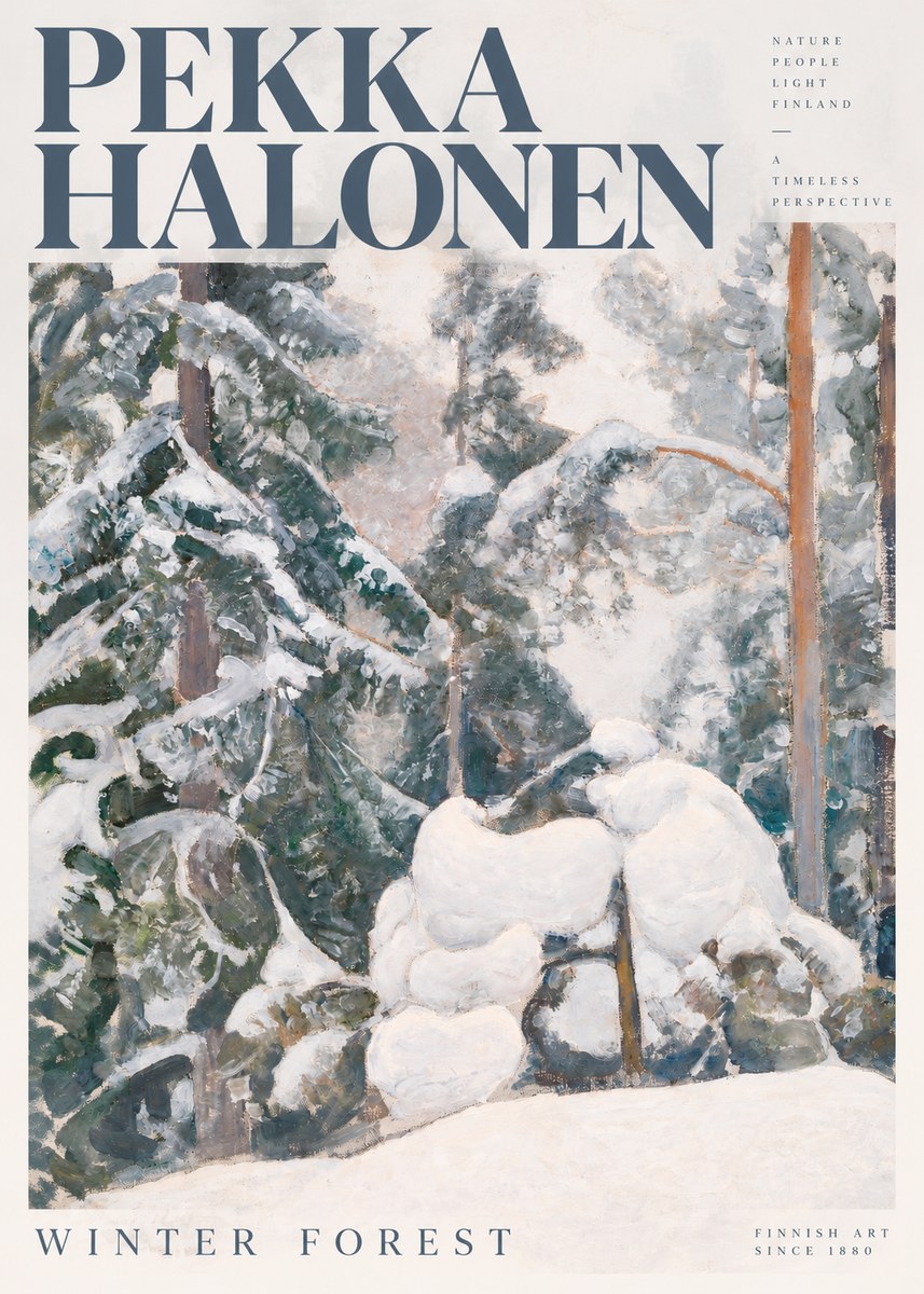 Pekka Halonen Winter Forest II No5 - Poszter