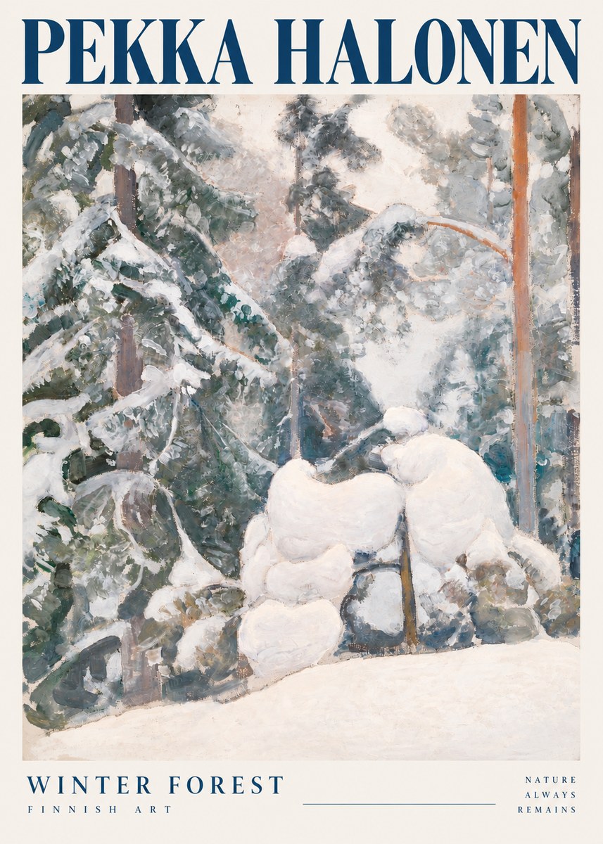 Pekka Halonen Winter Forest II No6 - Poszter