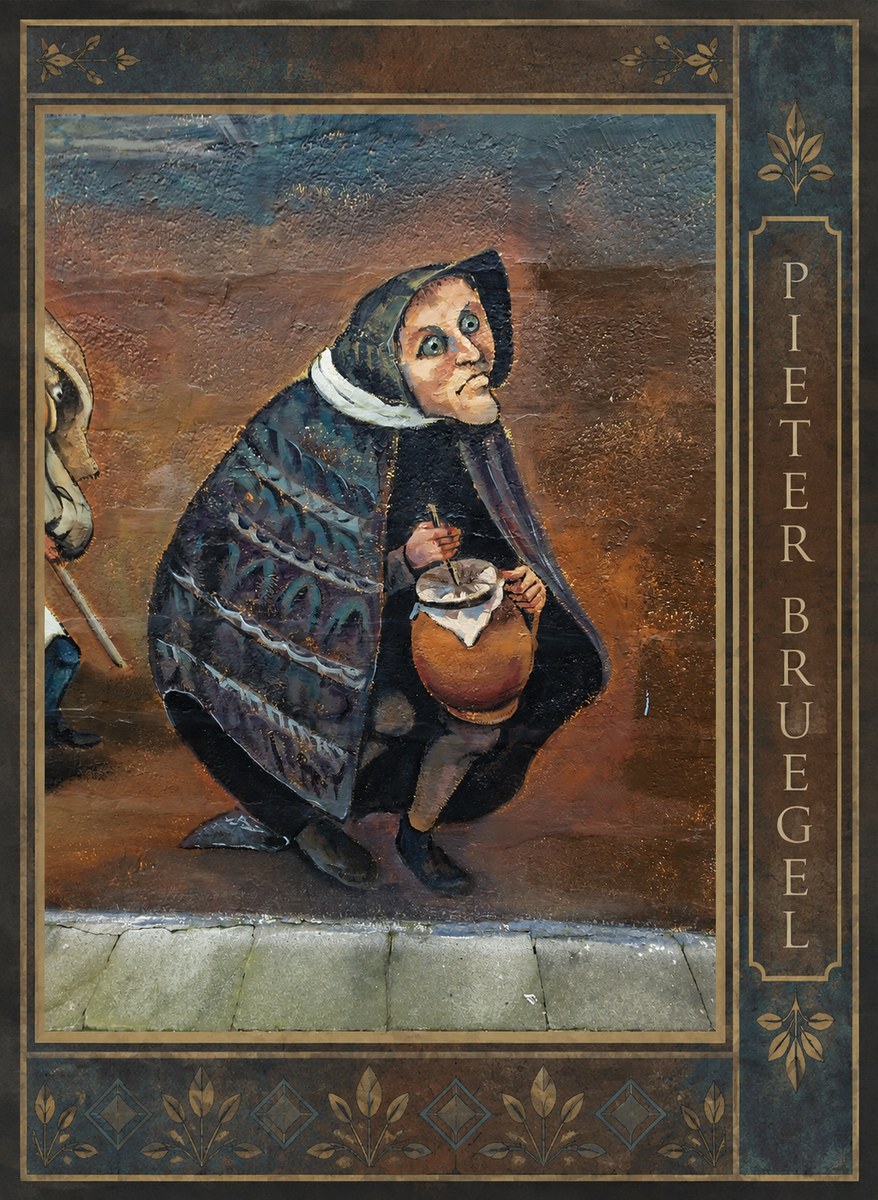 Pieter Bruegel The Beggar Woman with Jug No2 - Poszter