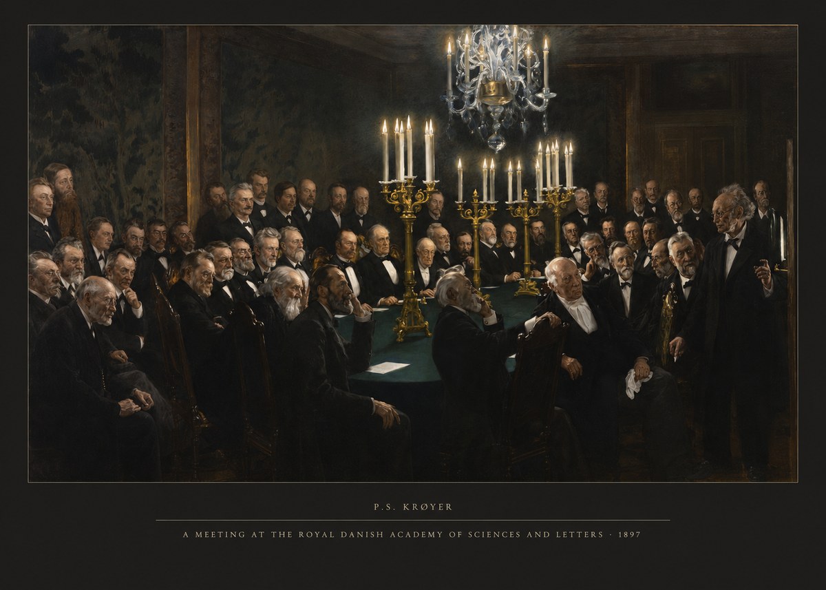 P.S. Krøyer A Meeting at the Royal Danish Academy of Sciences and Letters No4 - Poszter