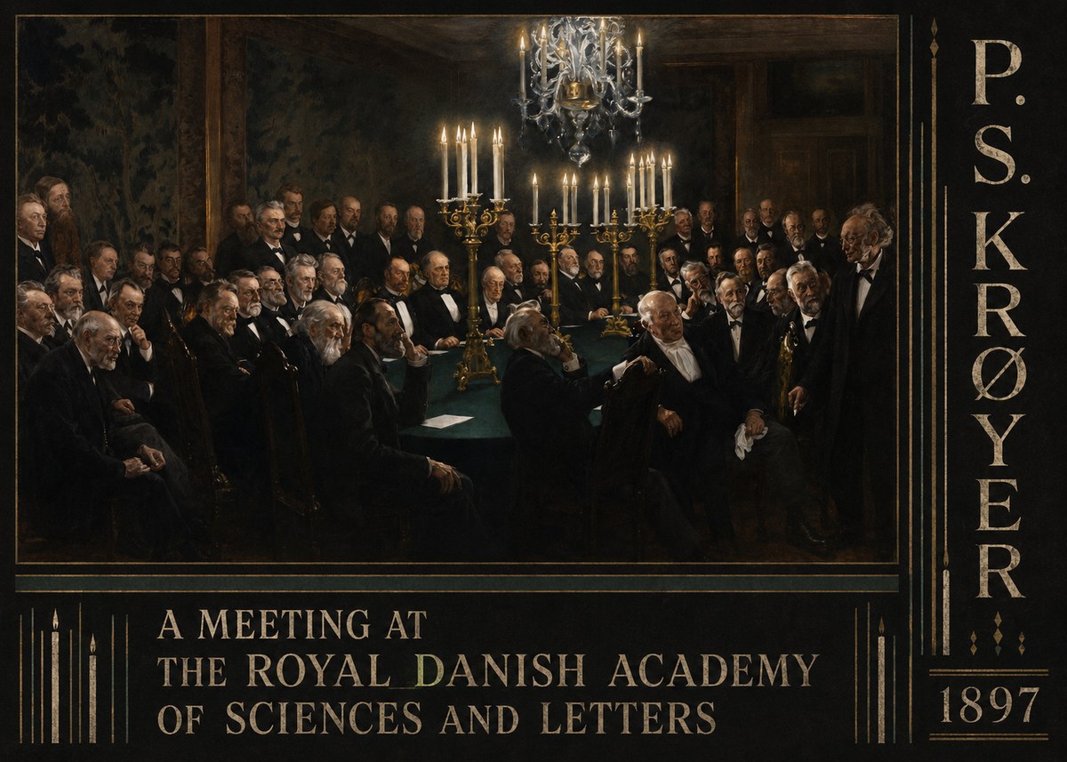 P.S. Krøyer A Meeting at the Royal Danish Academy of Sciences and Letters No5 - Poszter