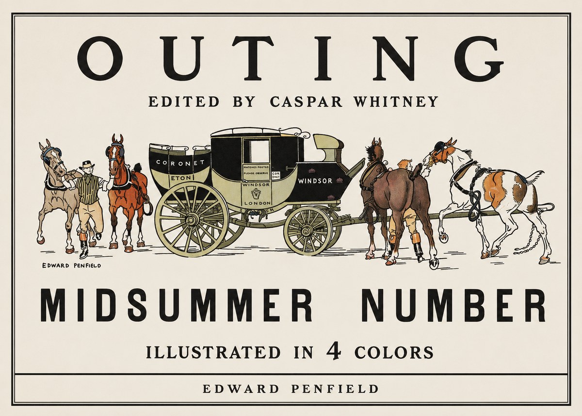 Edward Penfield Outing - Midsummer Number No1 - Poszter