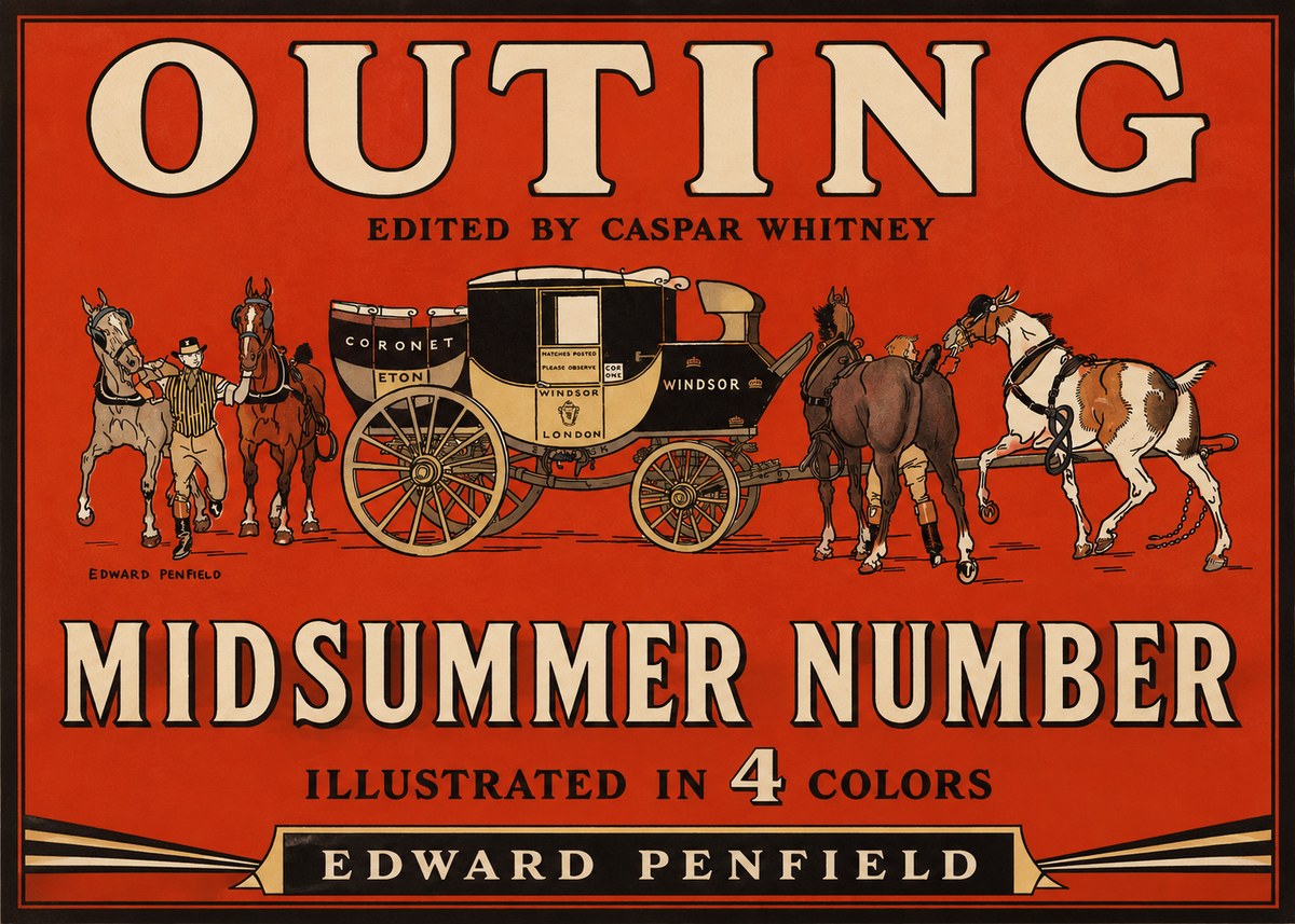 Edward Penfield Outing - Midsummer Number No2 - Poszter