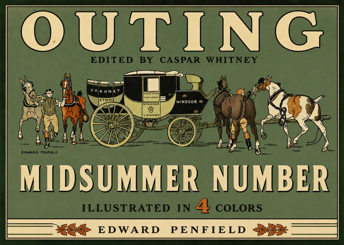 Edward Penfield Outing - Midsummer Number No3 - Poszter