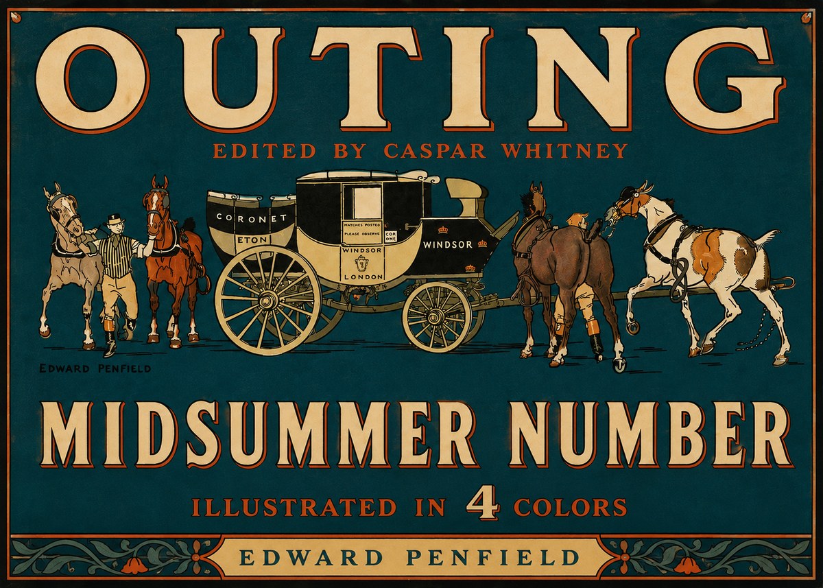 Edward Penfield Outing - Midsummer Number No4 - Poszter