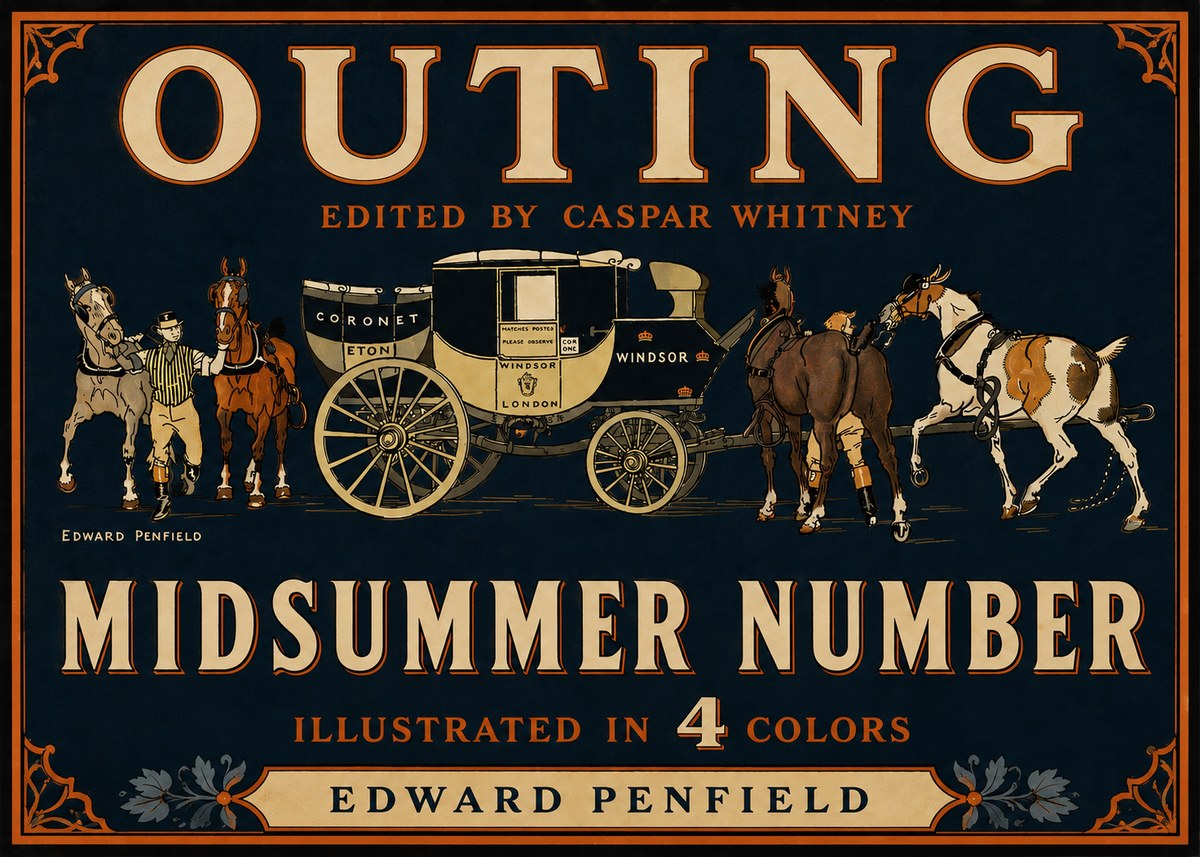 Edward Penfield Outing - Midsummer Number No5 - Poszter