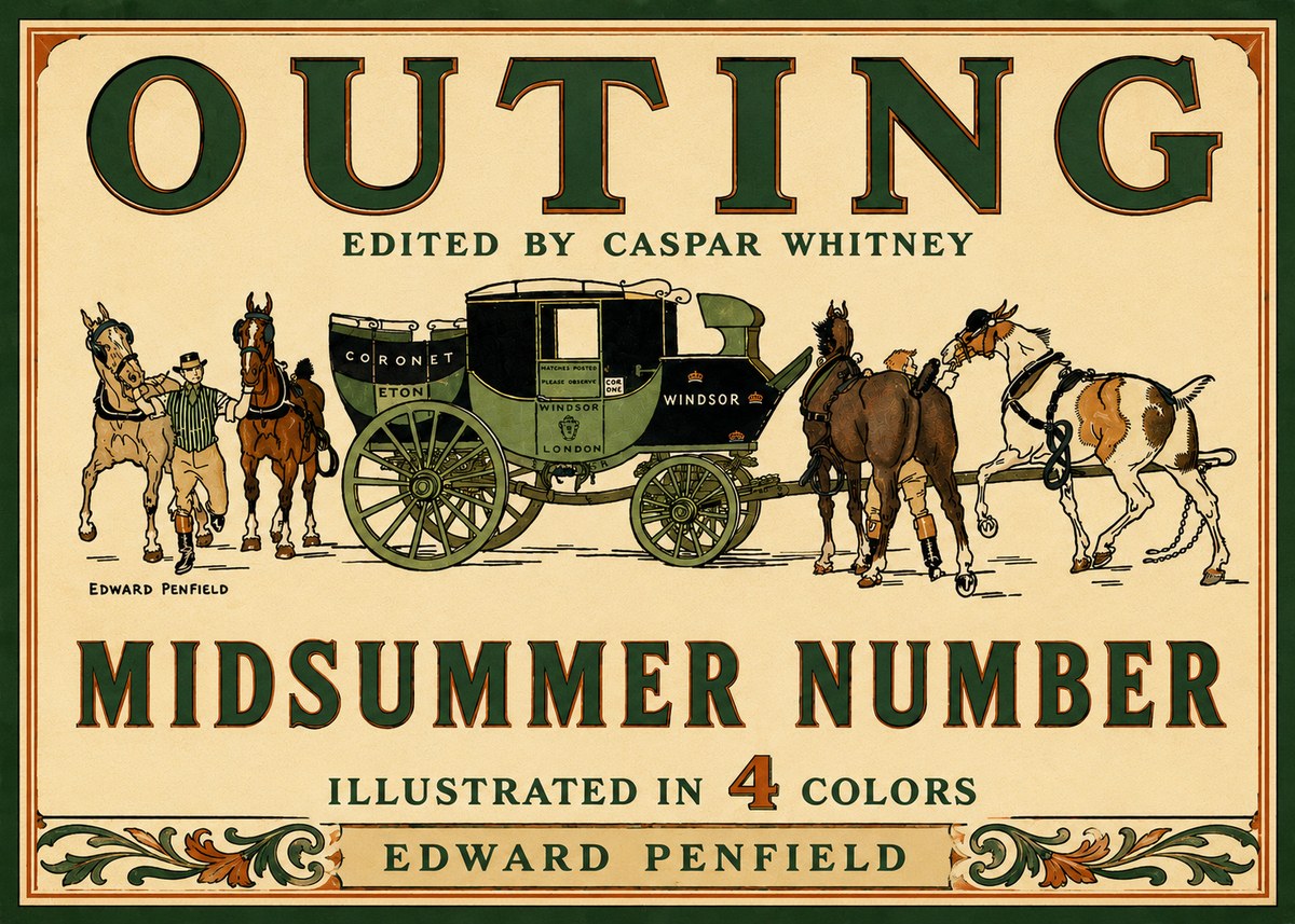 Edward Penfield Outing - Midsummer Number No6 - Poszter