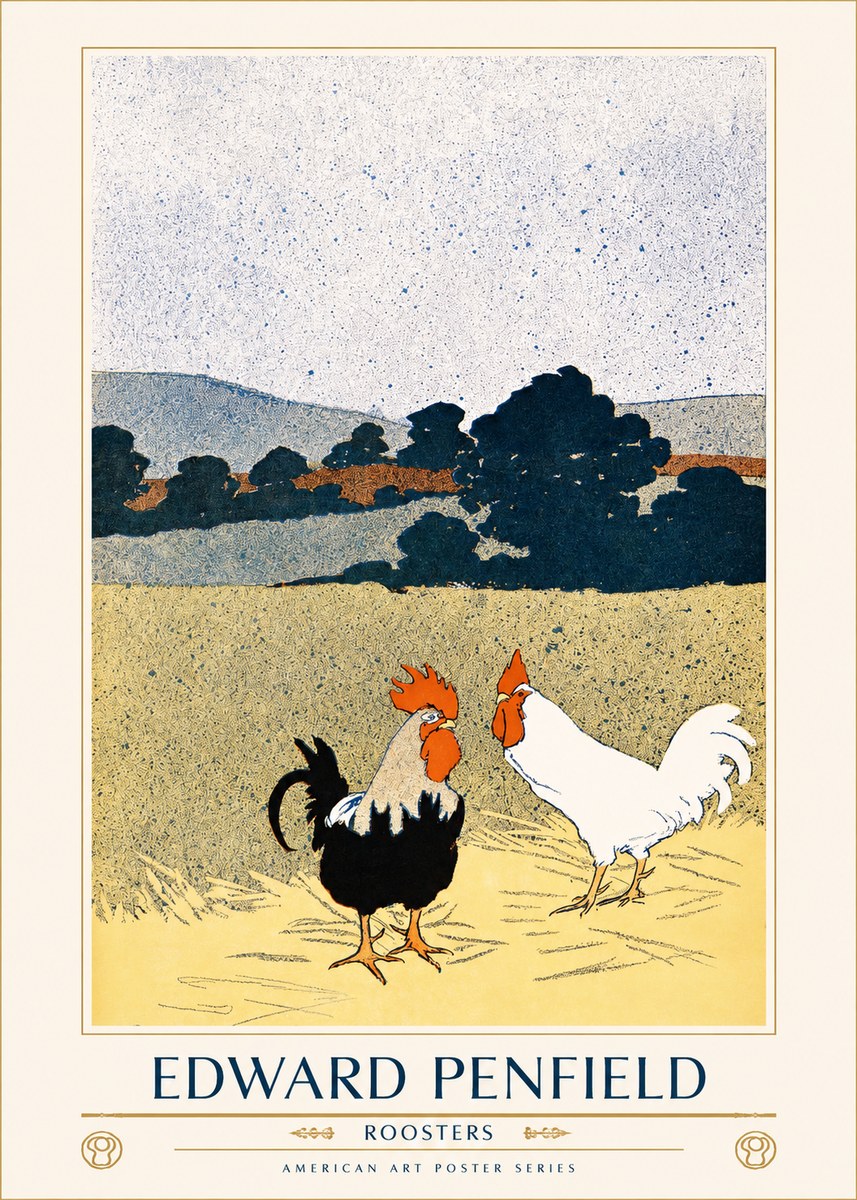 Edward Penfield Roosters No1 - Poszter
