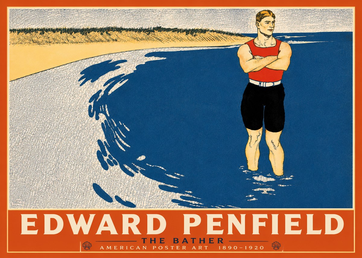 Edward Penfield The Bather No4 - Poszter