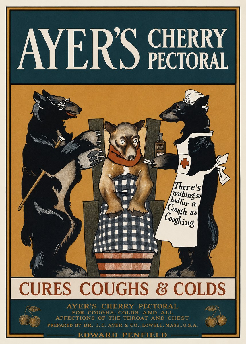 Edward Penfield Ayer's Cherry Pectoral No1 - Poszter