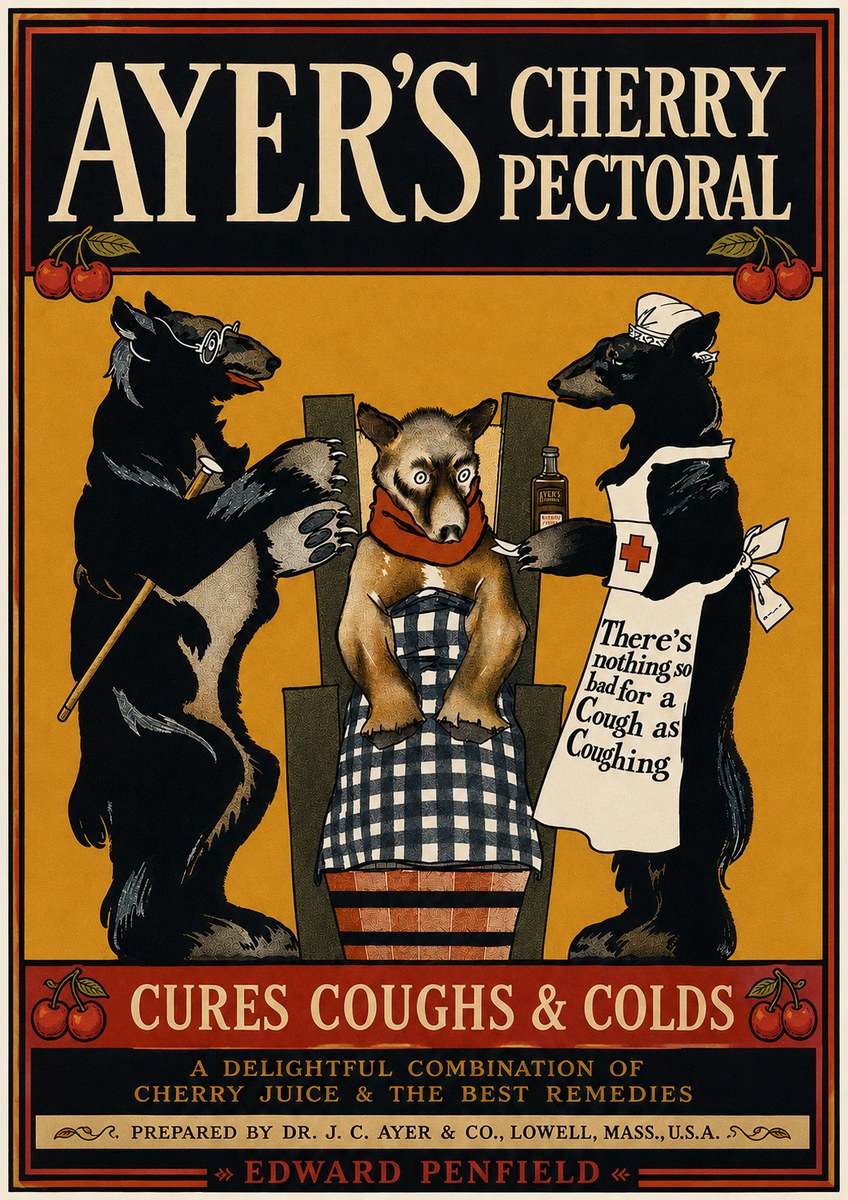 Edward Penfield Ayer's Cherry Pectoral No3 - Poszter