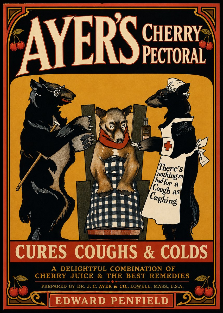 Edward Penfield Ayer's Cherry Pectoral No5 - Poszter