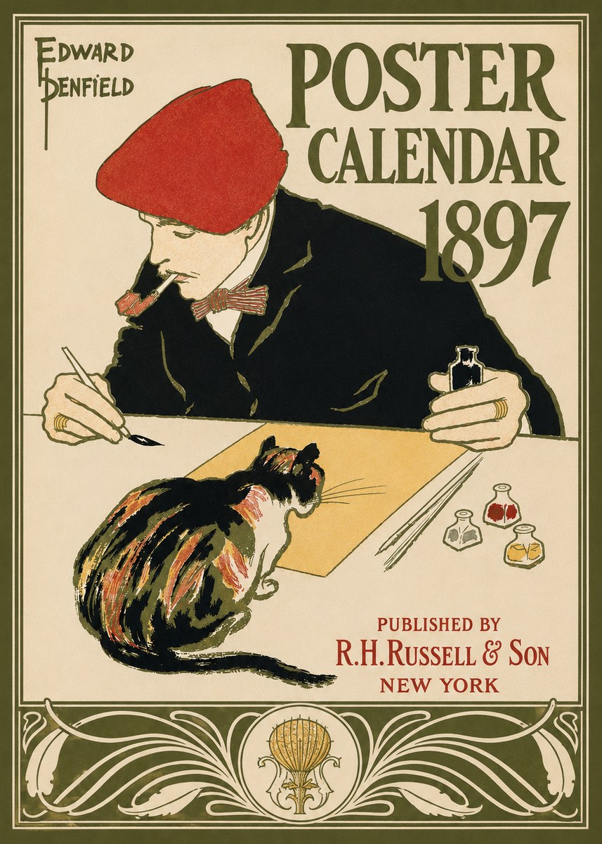 Edward Penfield Poster Calendar 1897 No3 - Poszter