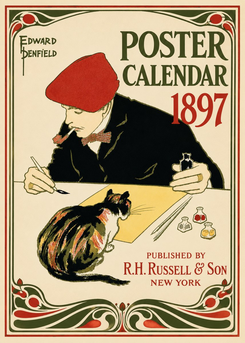 Edward Penfield Poster Calendar 1897 No5 - Poszter