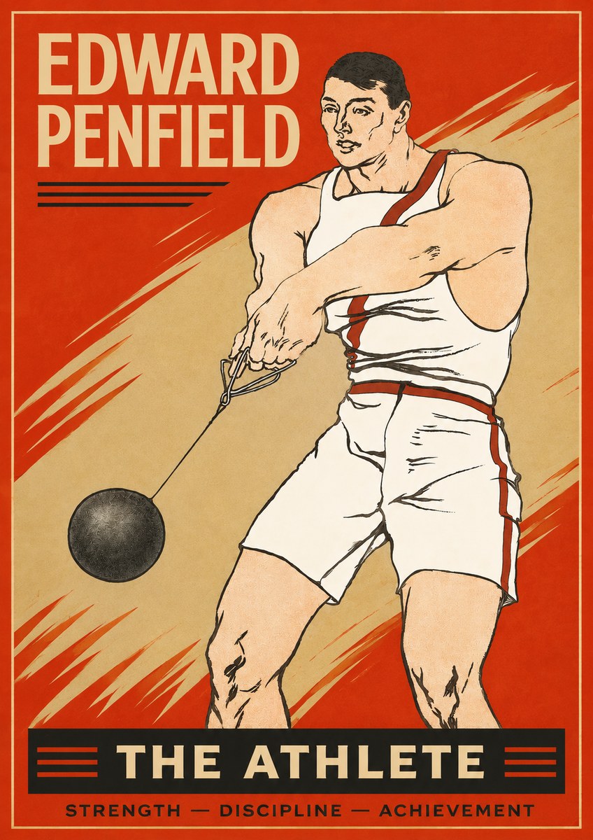 Edward Penfield The Athlete No2 - Poszter