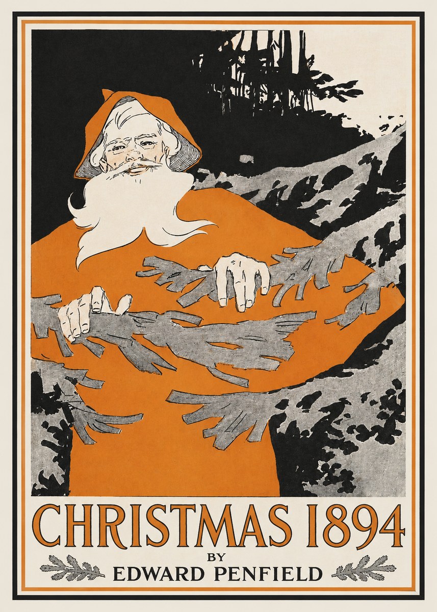 Edward Penfield Christmas 1894 No2 - Poszter