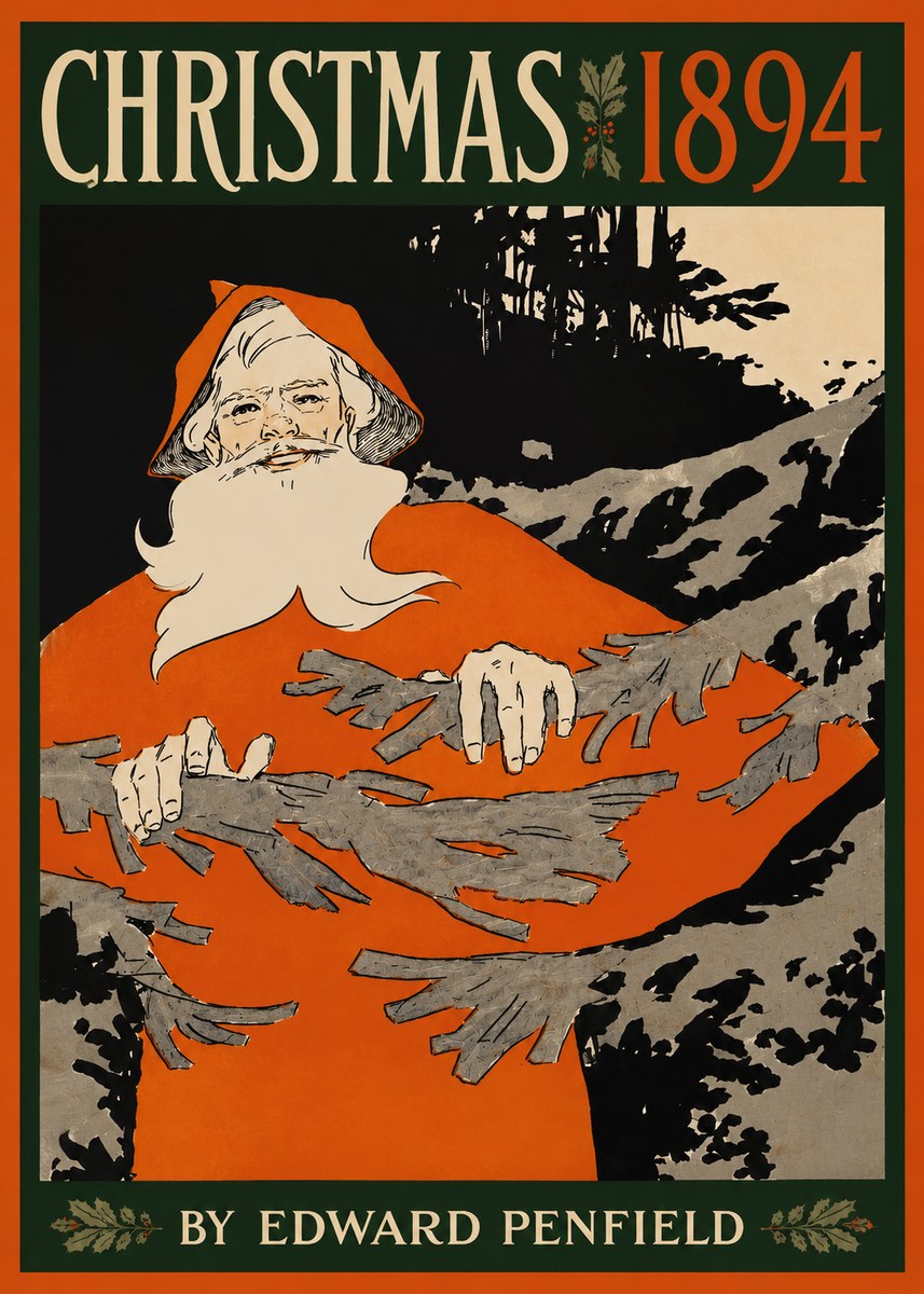 Edward Penfield Christmas 1894 No3 - Poszter
