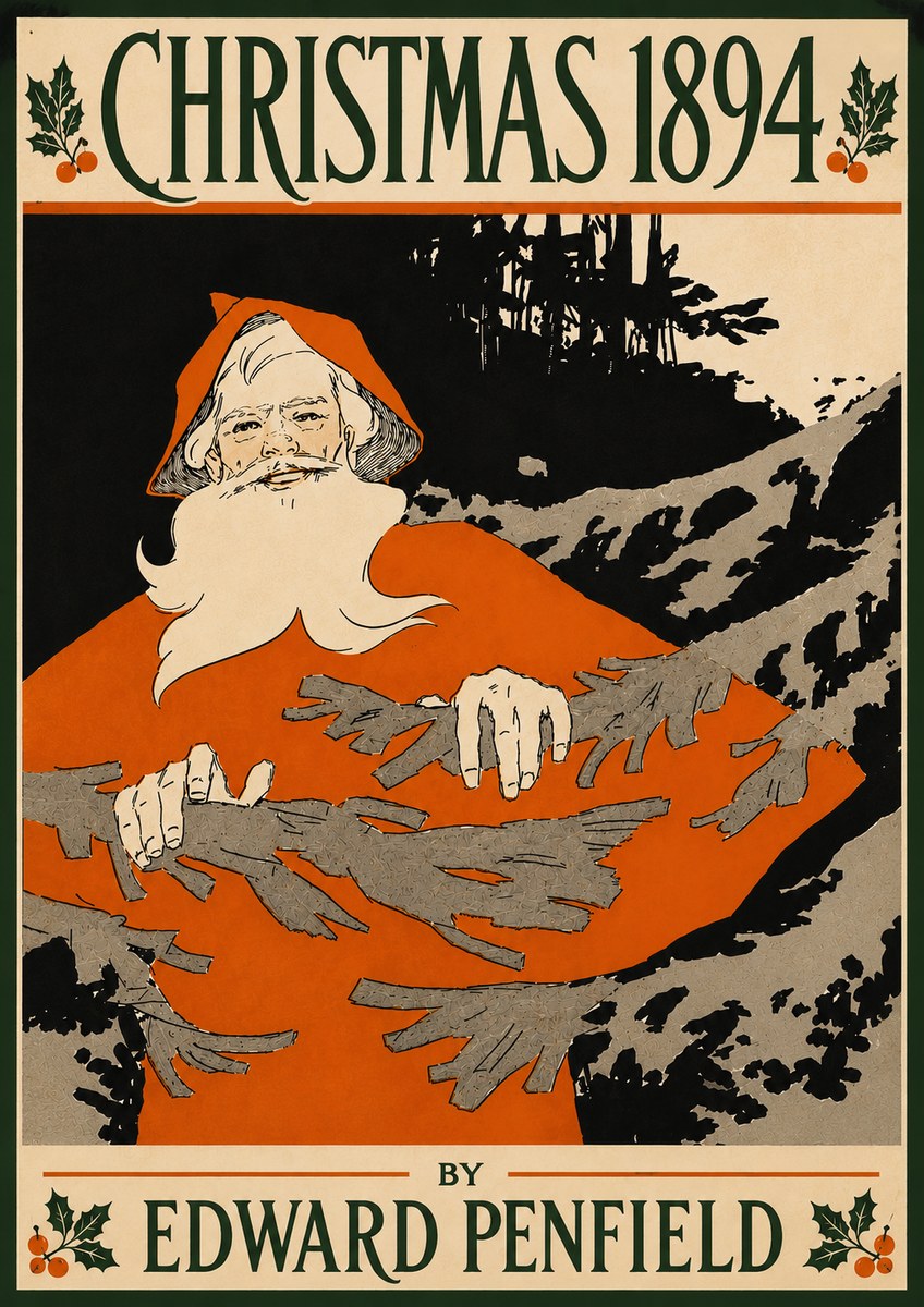 Edward Penfield Christmas 1894 No6 - Poszter