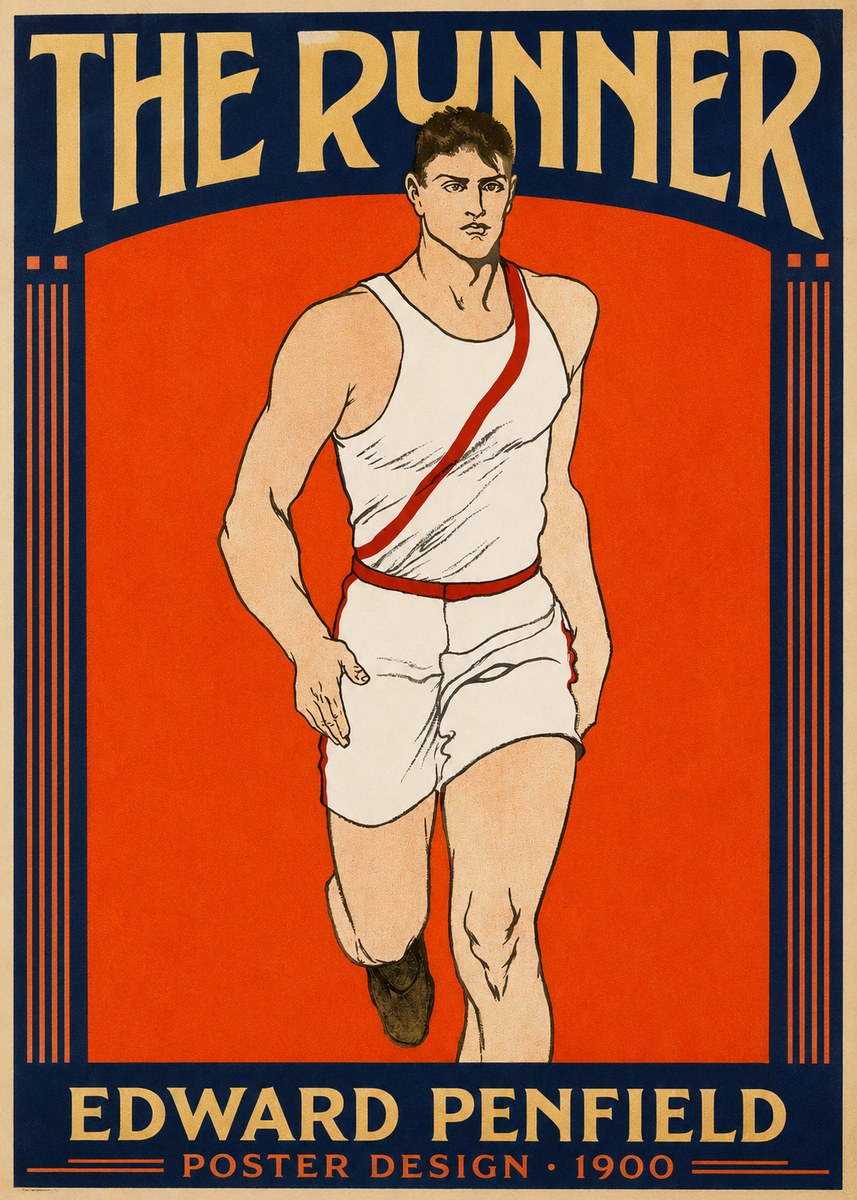 Edward Penfield The Runner No2 - Poszter