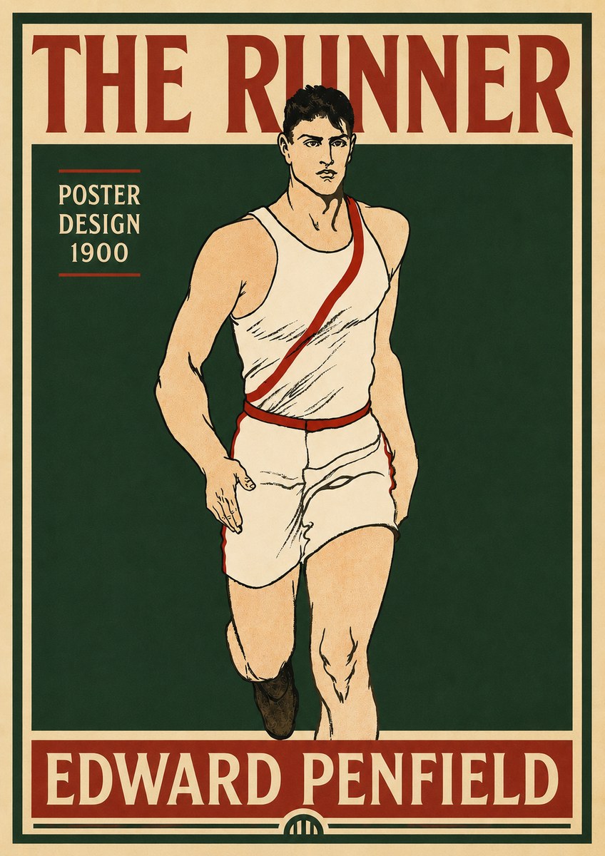 Edward Penfield The Runner No5 - Poszter