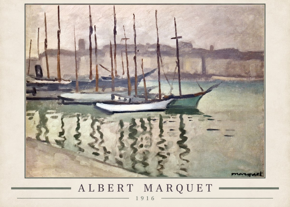 Albert Marquet Le Port Du Havre No3 - Poszter