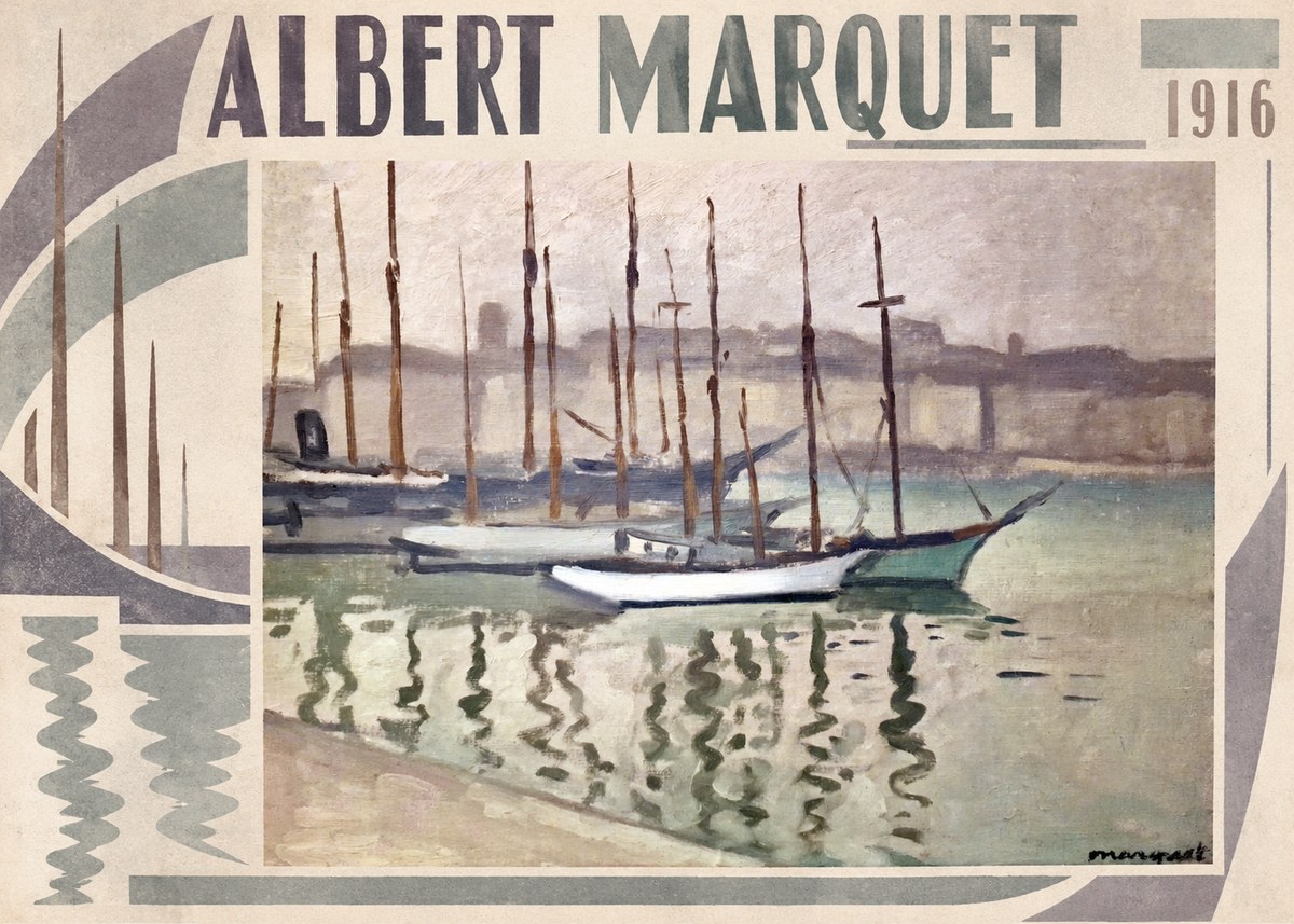 Albert Marquet Le Port Du Havre No5 - Poszter