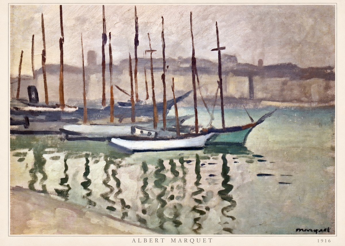 Albert Marquet Le Port Du Havre No6 - Poszter