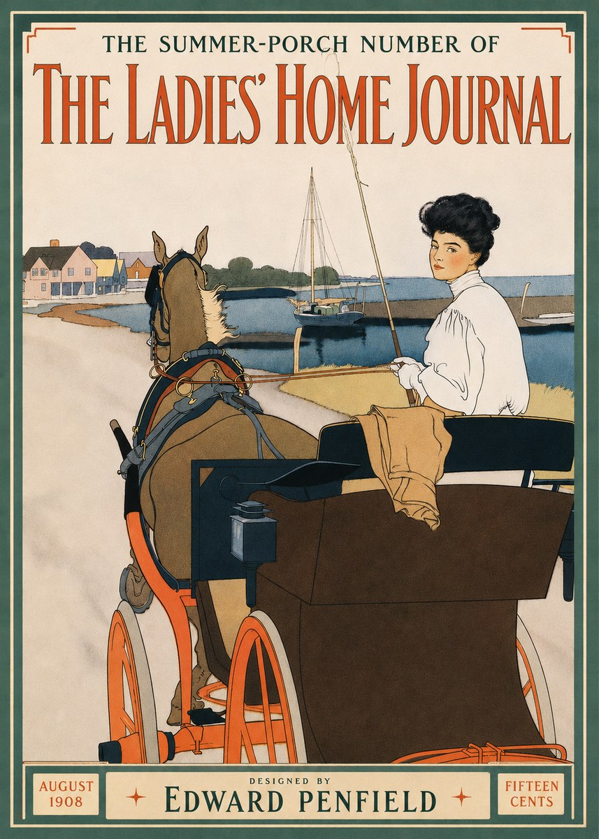 Edward Penfield The Ladies' Home Journal No3 - Poszter