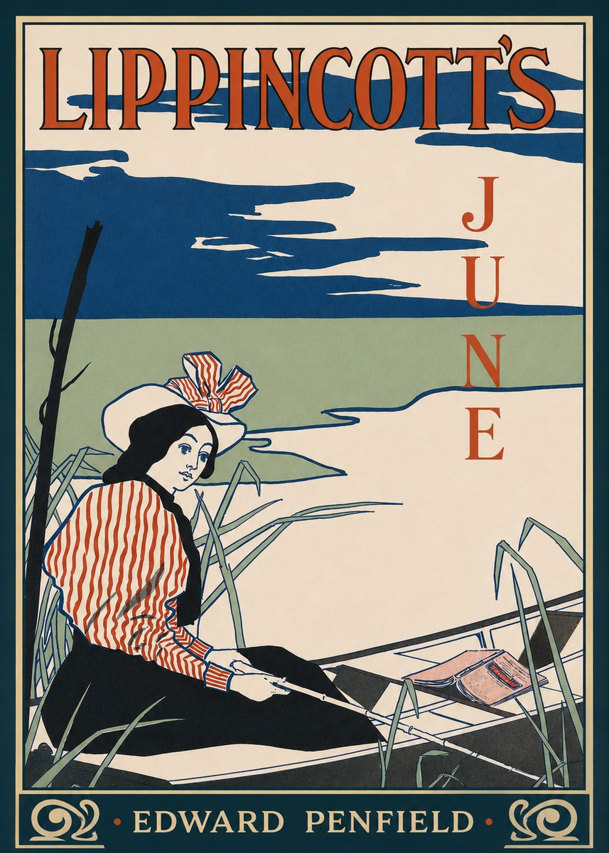 Edward Penfield Lippincott's June No2 - Poszter