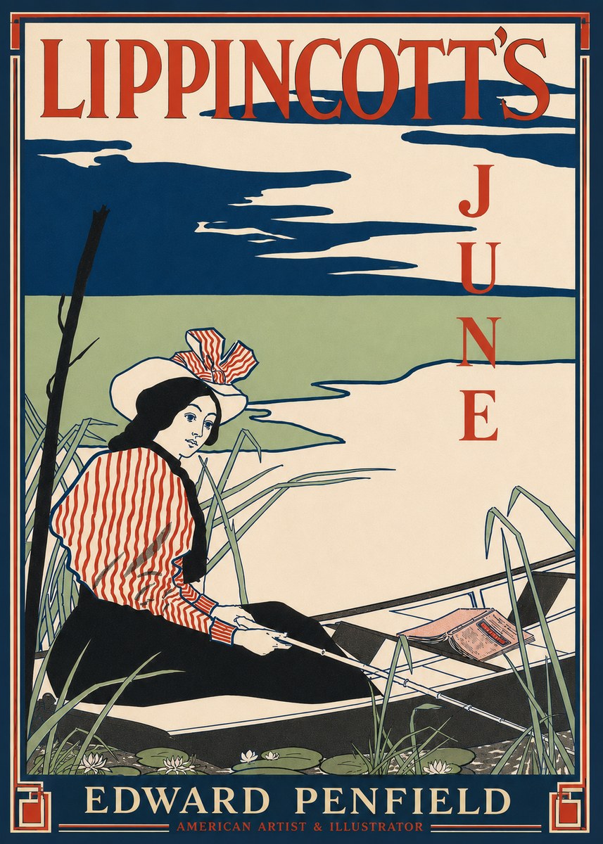 Edward Penfield Lippincott's June No4 - Poszter