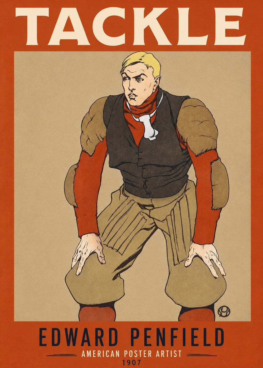 Edward Penfield Tackle No2 - Poszter