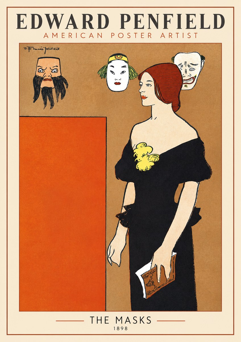 Edward Penfield The Masks No1 - Poszter