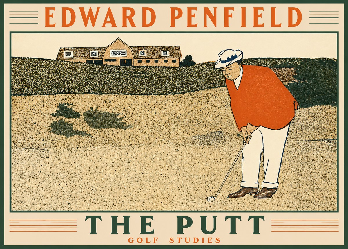 Edward Penfield The Putt No2 - Poszter