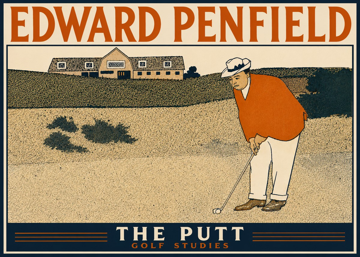 Edward Penfield The Putt No5 - Poszter
