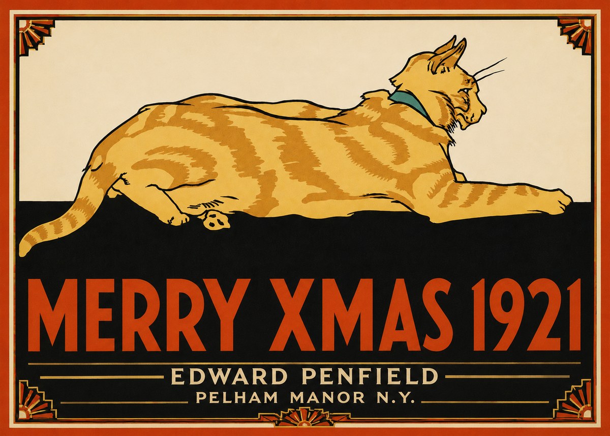 Edward Penfield Merry Xmas 1921 No5 - Poszter