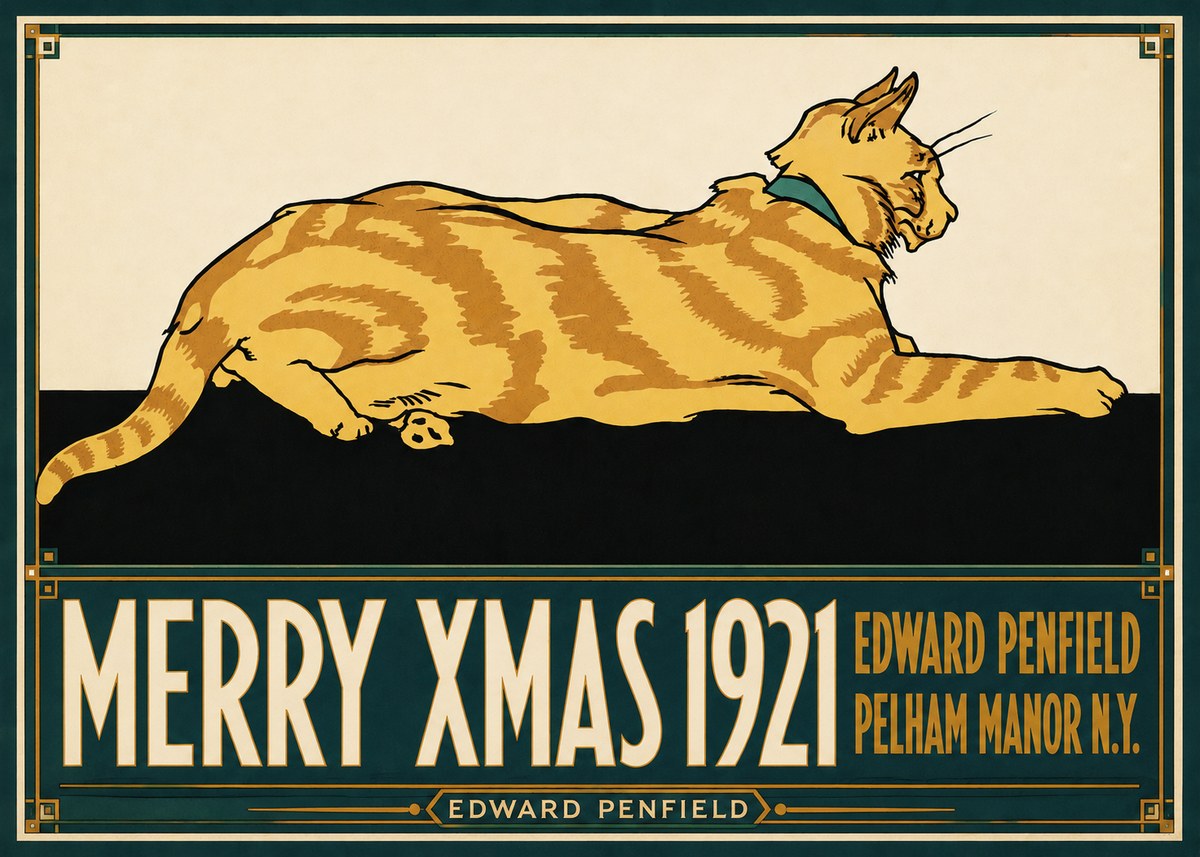 Edward Penfield Merry Xmas 1921 No6 - Poszter