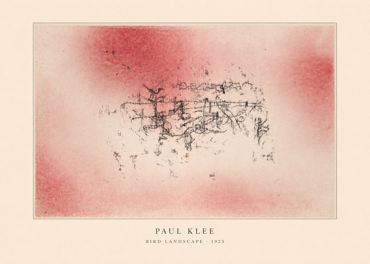 Paul Klee Bird Landscape No4 - Poszter