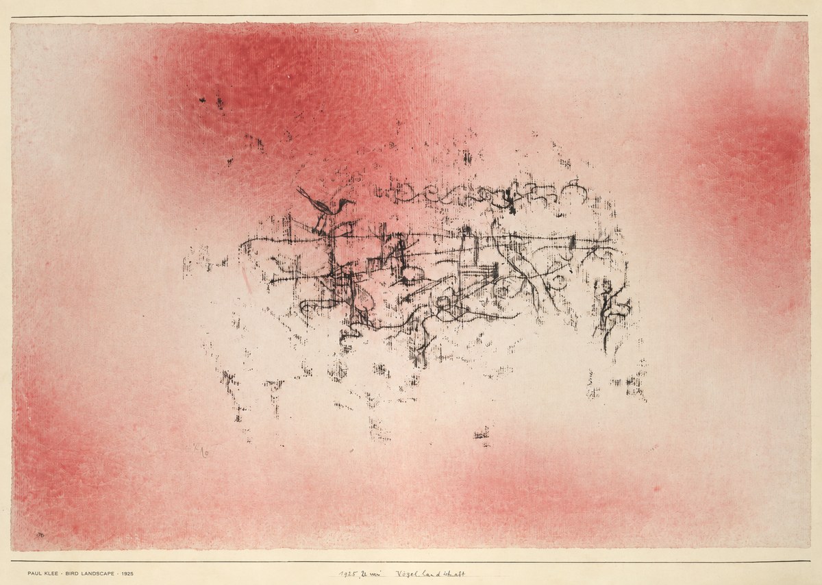 Paul Klee Bird Landscape No6 - Poszter