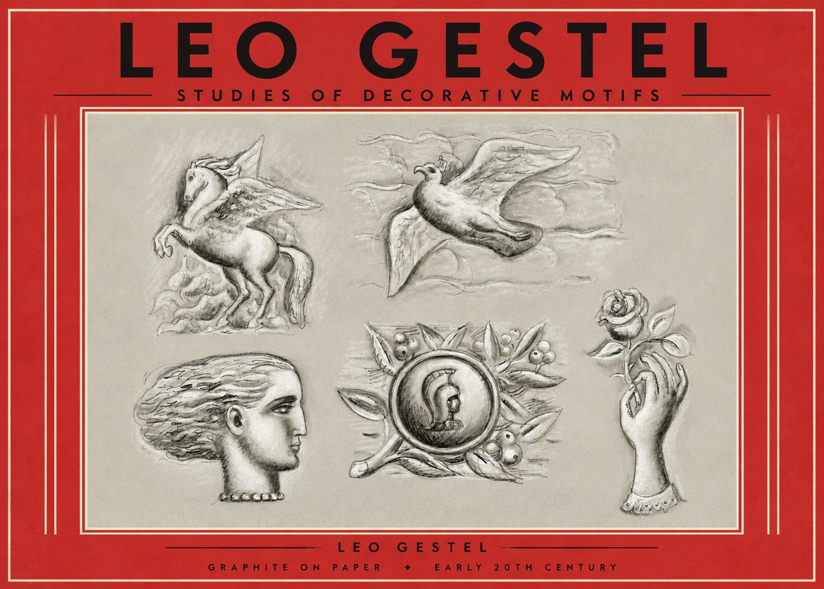 Leo Gestel Studies of Decorative Motifs No4 - Poszter